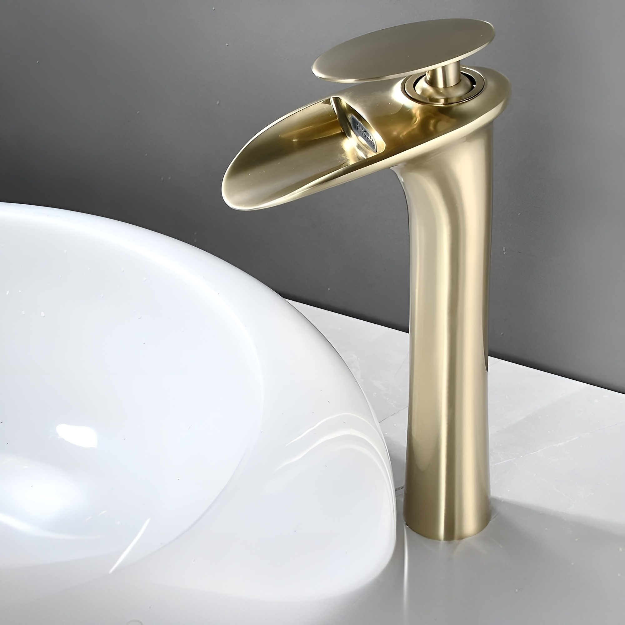 Moderne Waschtischarmaturen – Elegante Wasserfallarmatur | Hochwertiger Einhebelmischer - Waschtischarmaturen