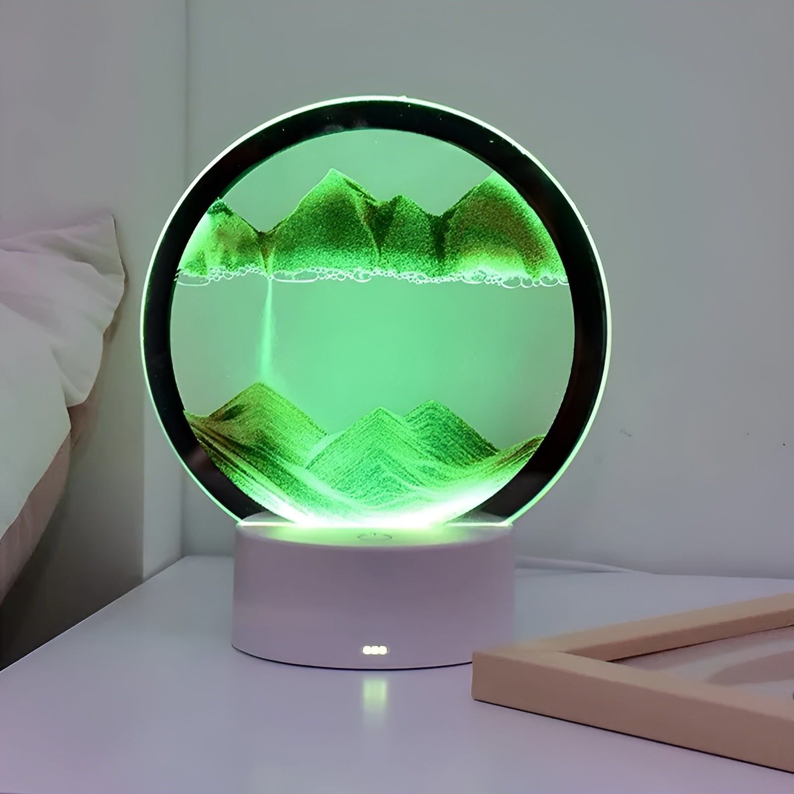 Quicksand Lamp - Sandmalerei LED-Nachtlicht für Warme Schlafzimmer-Atmosphäre - Elegare