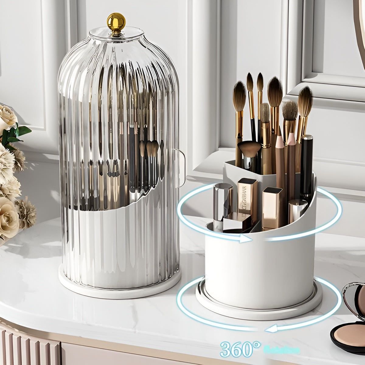 Beauty SpinMate - 360° Drehbarer Makeup Pinsel Organisator - Elegare