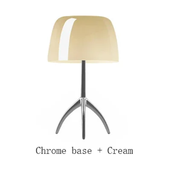 Nordische Eleganz Charming Light for the Modern Home - Chrom und Creme / 20x35cm - Lampe