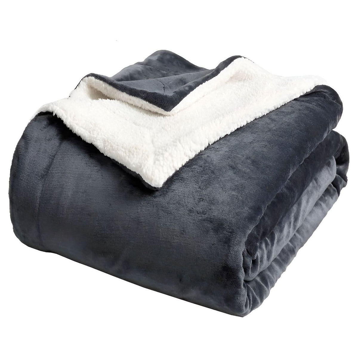 PlushWarm Blanket - Weiche Fleecedecke für den Winter - Dunkelgrau / 127*152cm - Decke