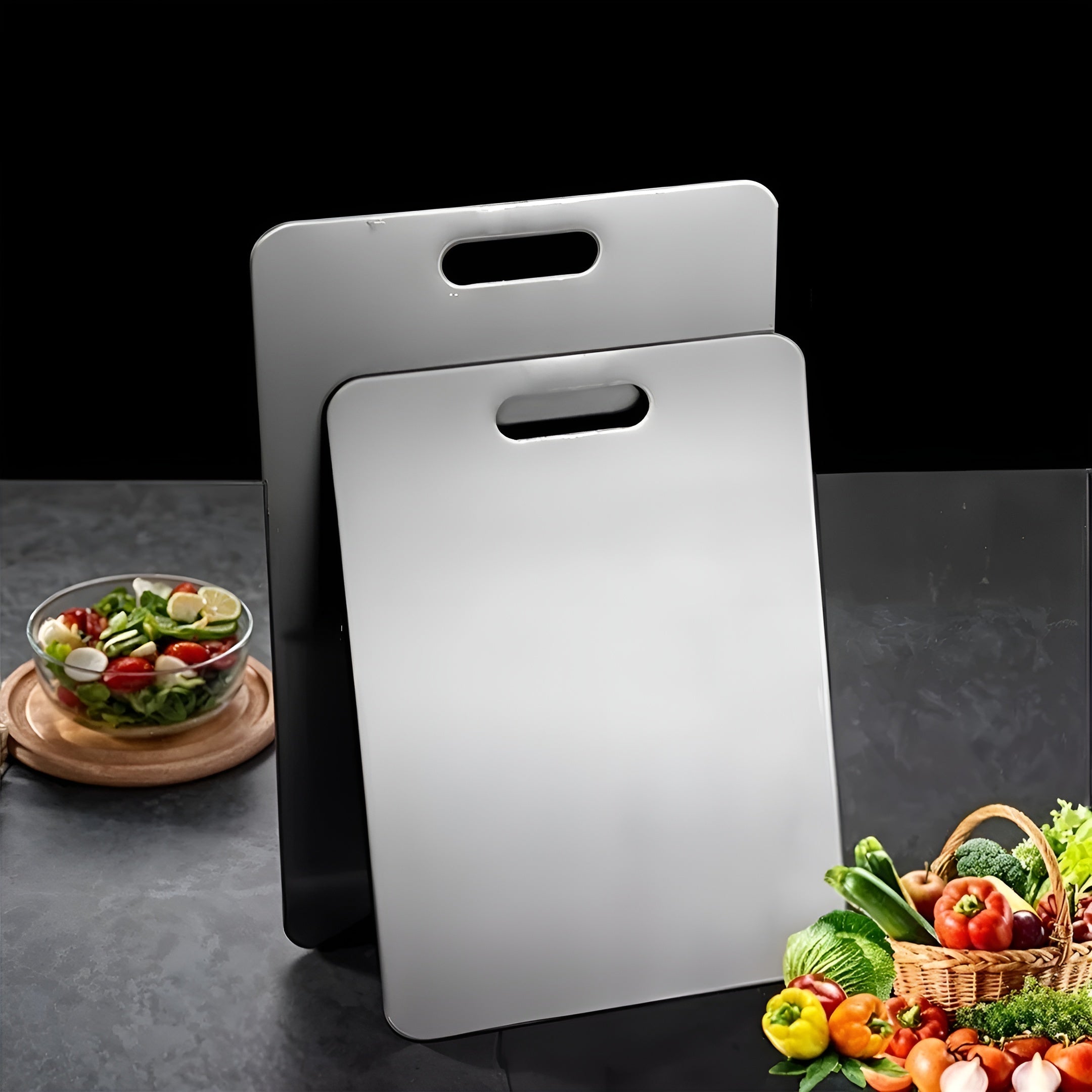 Premium Titan-Schneidebrett – Extrem Widerstandsfähig und Hygienisch | Perfekt zum Schneiden von Fleisch Gemüse