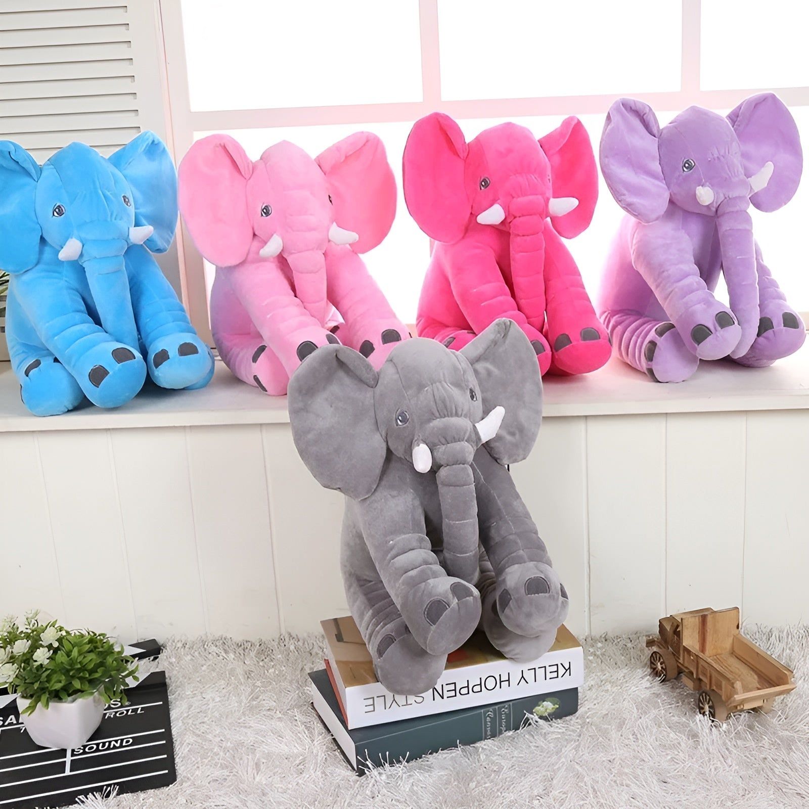 Pachyderm Pillow -  Superweiches Elefanten Kuscheltier für Babys - Elegare