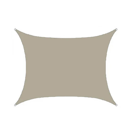 Rechteckiges Sonnensegel Wasserdicht – UV- und Wetterschutz für Außenbereiche - 200 x 200cm / Khaki - Sonnenschirm