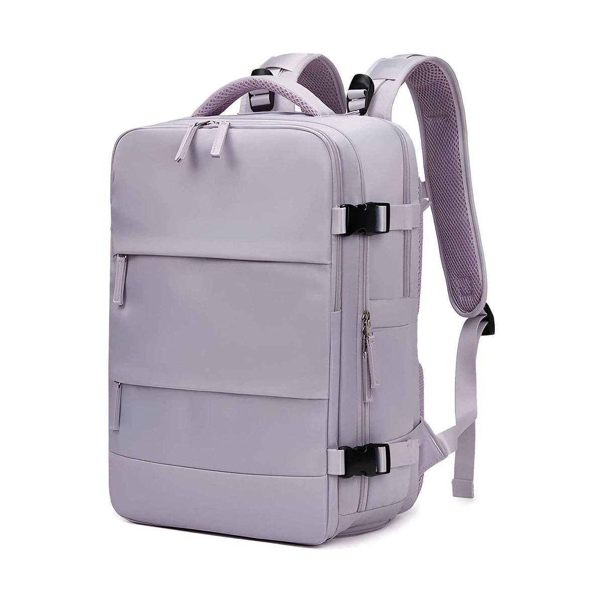 Reiserucksack mit USB-Anschluss – Geräumiges Fach | Ideal für Schule und Außenbereich Aktivitäten - Lila - Rucksack