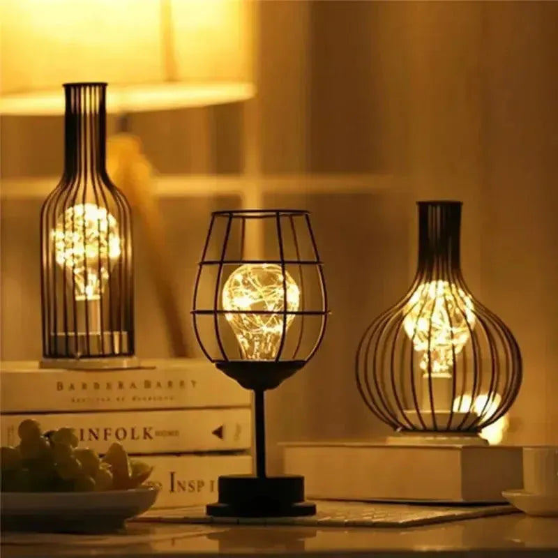 Retro Illumina - LED-Tischleuchte - Weinflasche - Tischlampe