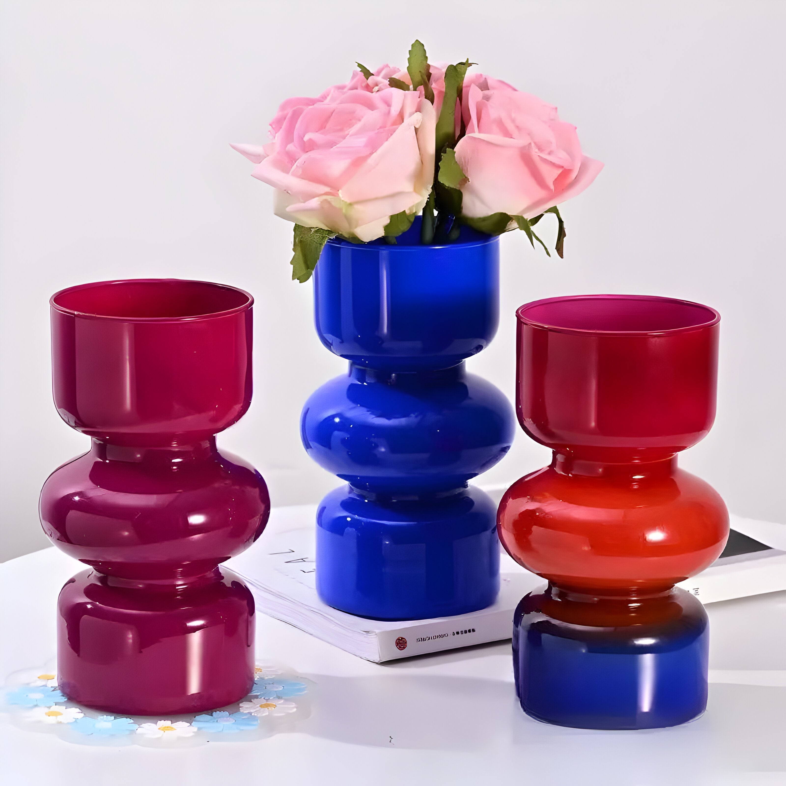 RetroFlora Vase - Hydroponische Retro-Glasvase - Vase