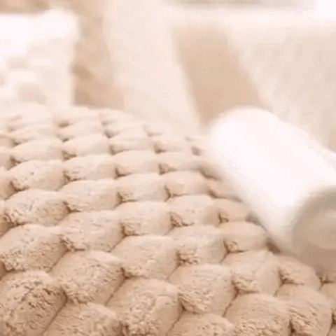 Romy - Plüschsofabezug - Hochwertige Sofa- und Kissenbezüge L Form - Sofabezug