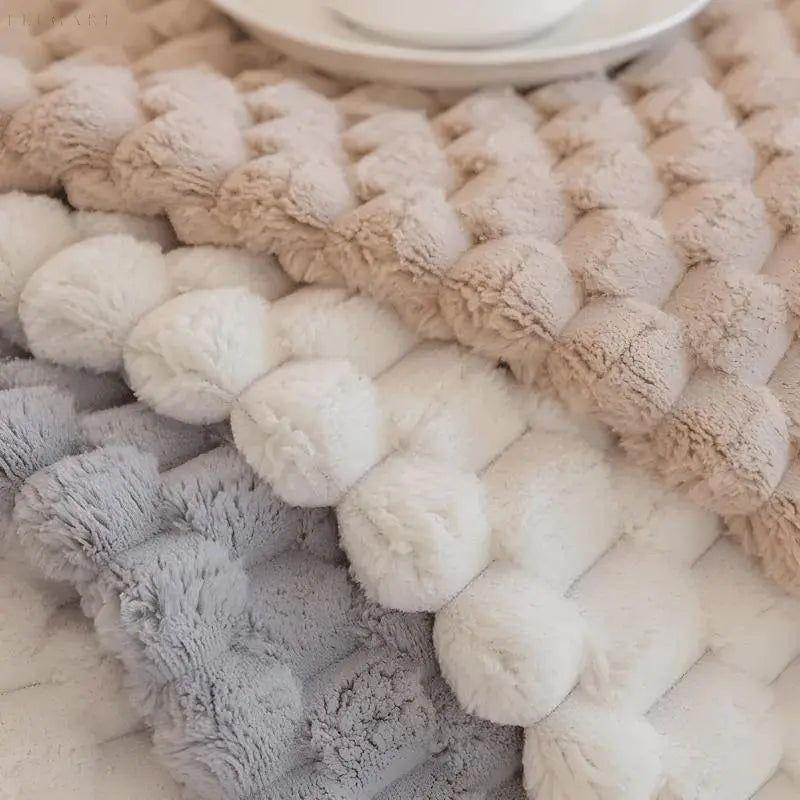 Romy - Plüschsofabezug - Hochwertige Sofa- und Kissenbezüge L Form - Sofabezug