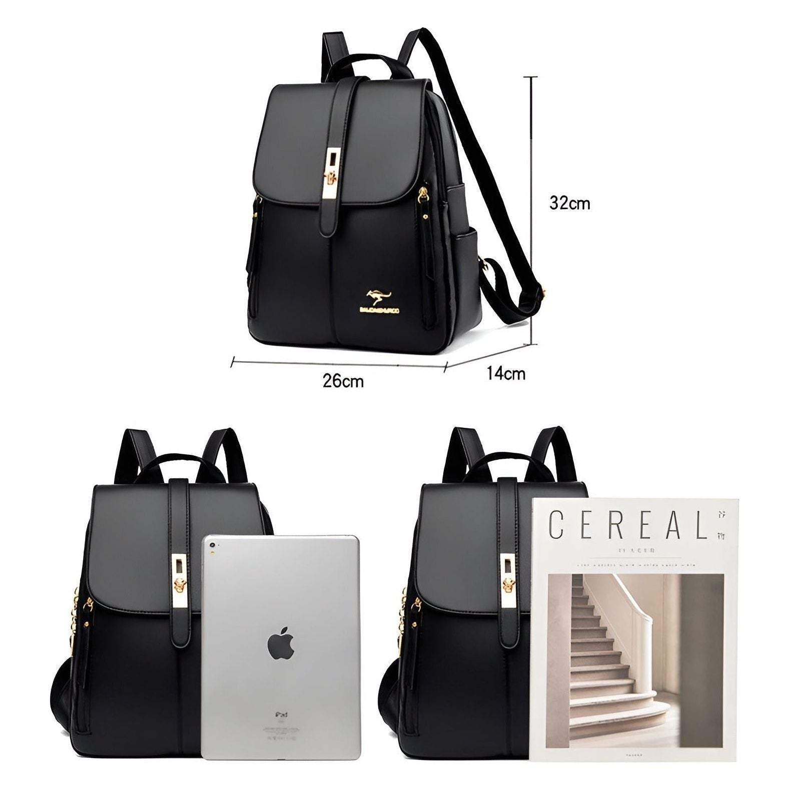 Rucksack Damen – Hochwertig und Luxuriös | Perfekt für Alltag und Büro - Rucksack