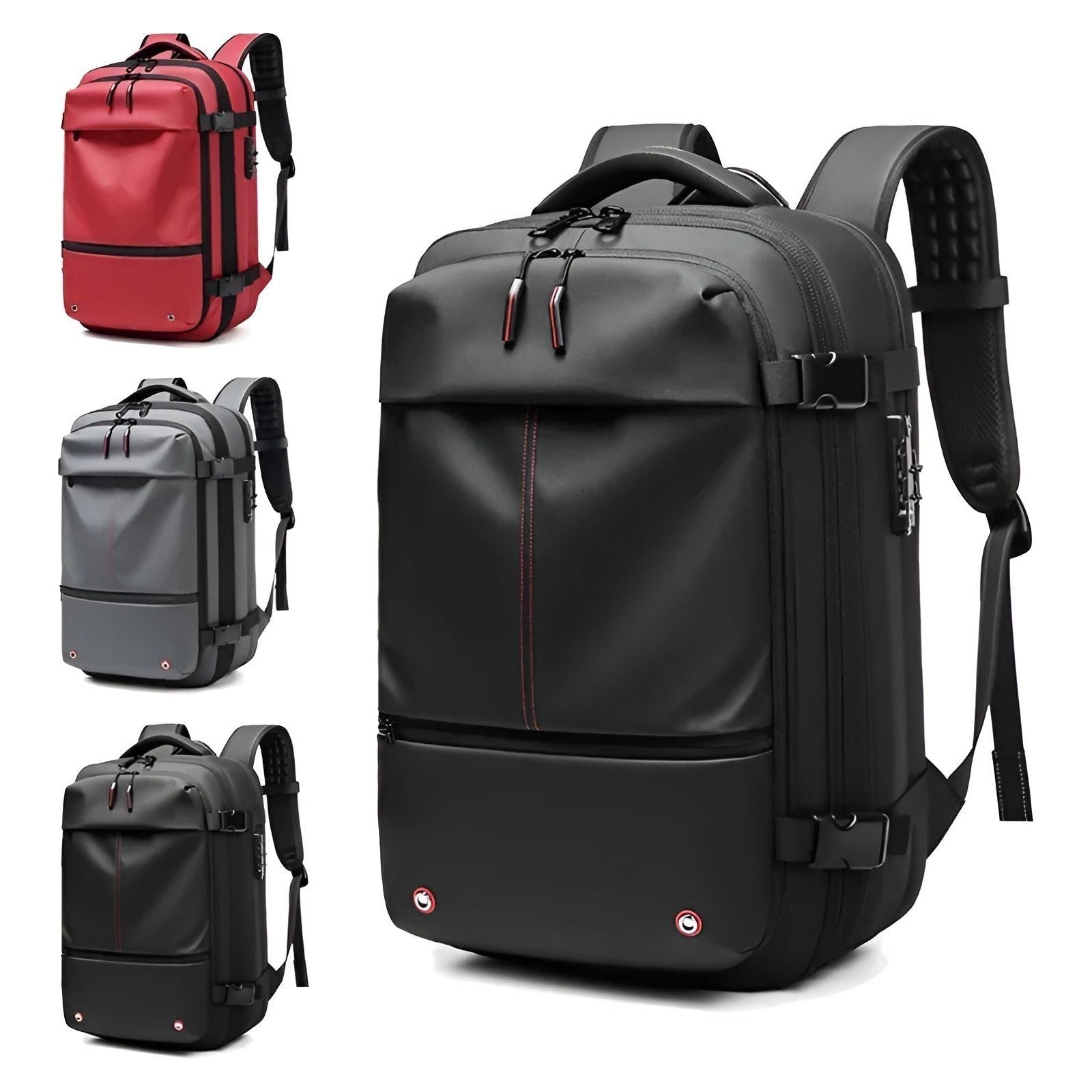 Rucksack mit Vakuum Kompression – Erweiterbar & Geräumig für Reise und Alltag - Rucksack