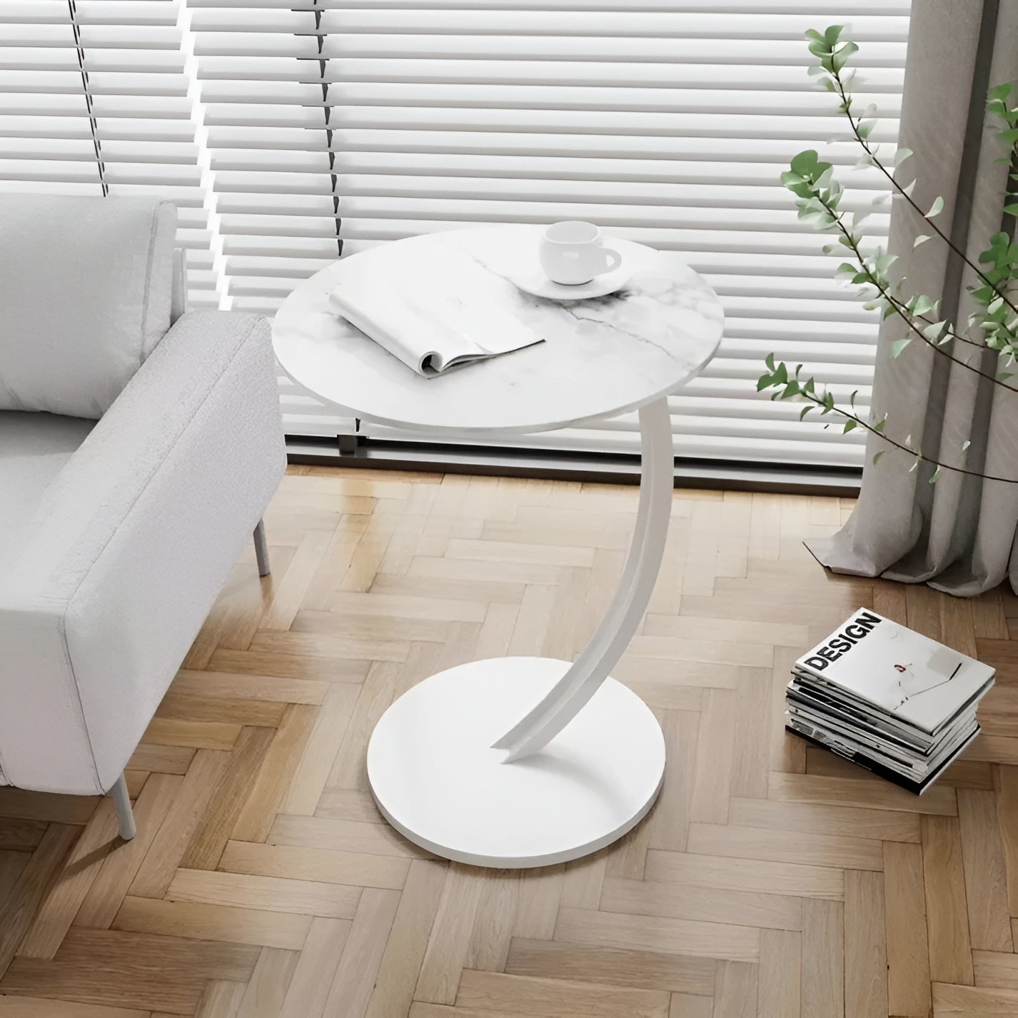 Runder Beistelltisch – Modern & Dekorativ | Für Wohnzimmer & Schlafzimmer - I - Wohnzubehör
