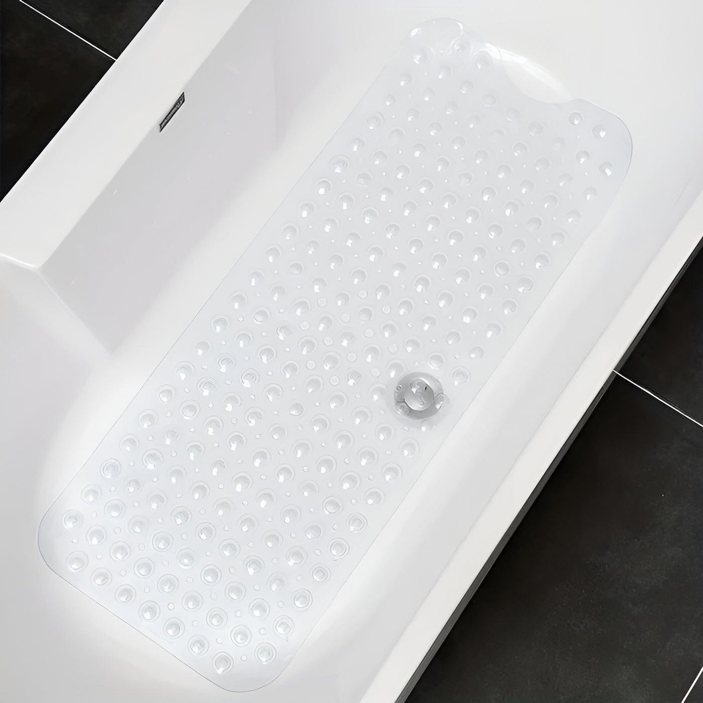 Rutschfeste Badematte XL – Sicherer Halt für Dusche und Badewanne - Transparent - Badematte