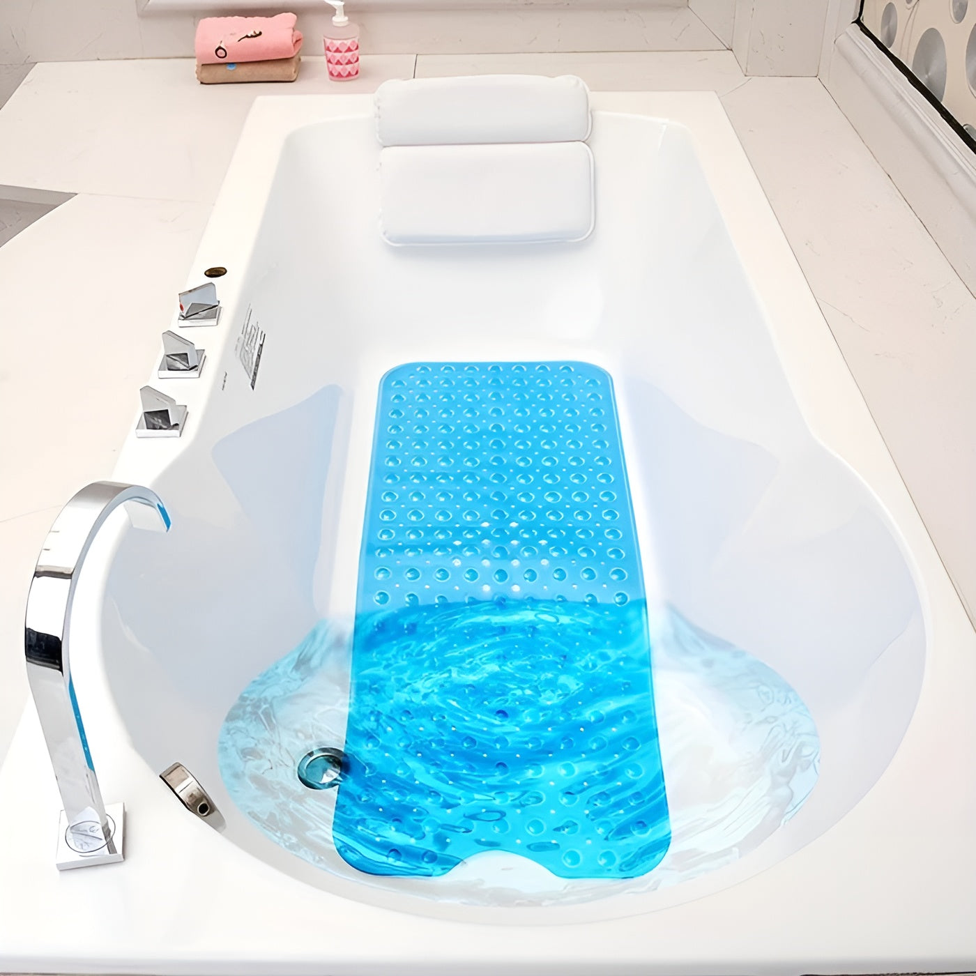 Rutschfeste Badematte XL – Sicherer Halt für Dusche und Badewanne - Badematte