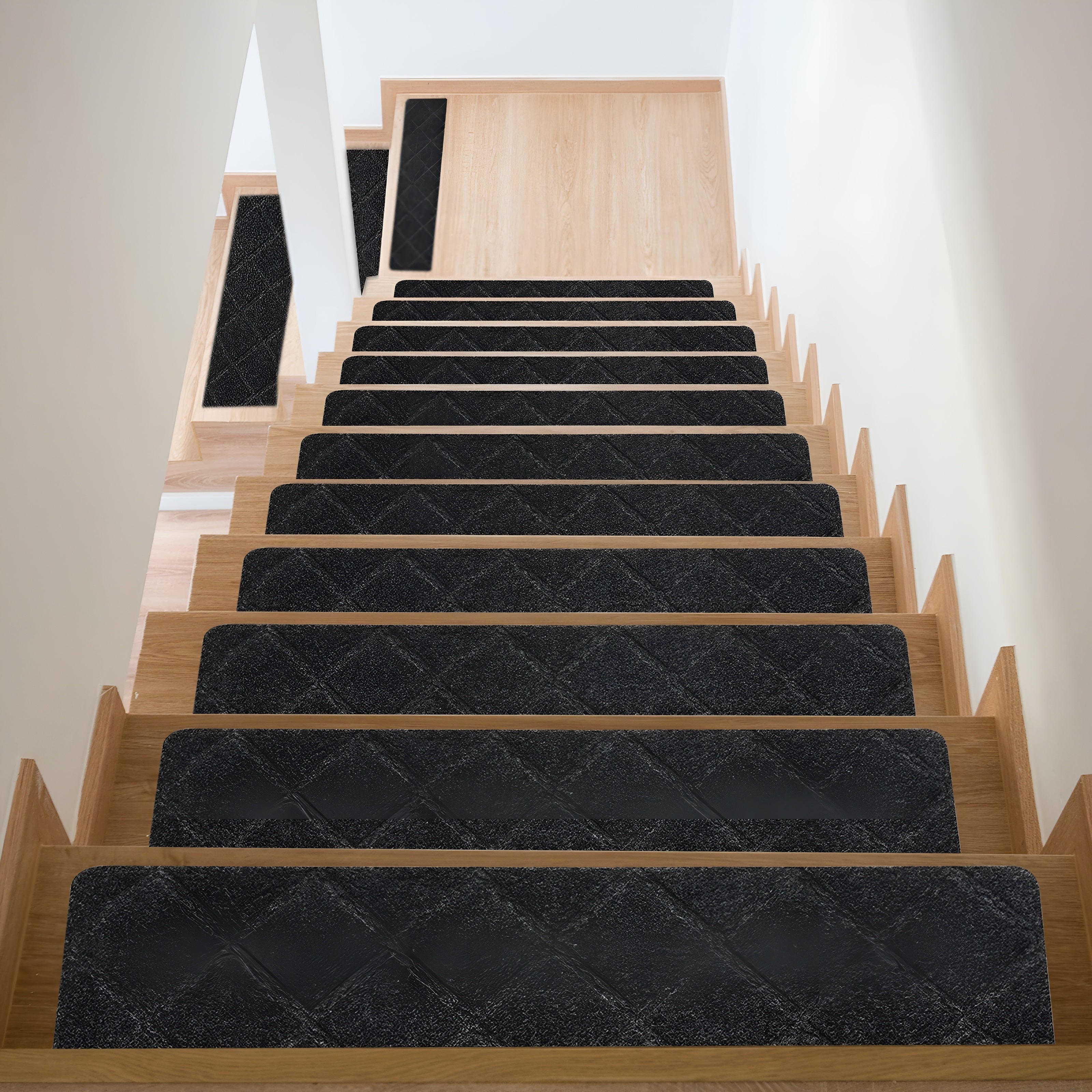 Rutschfeste Treppenstufenmatten – Teppich Für Holztreppenstufen Für Kinder Und Den Innenbereich Haustierfreundlich - 4