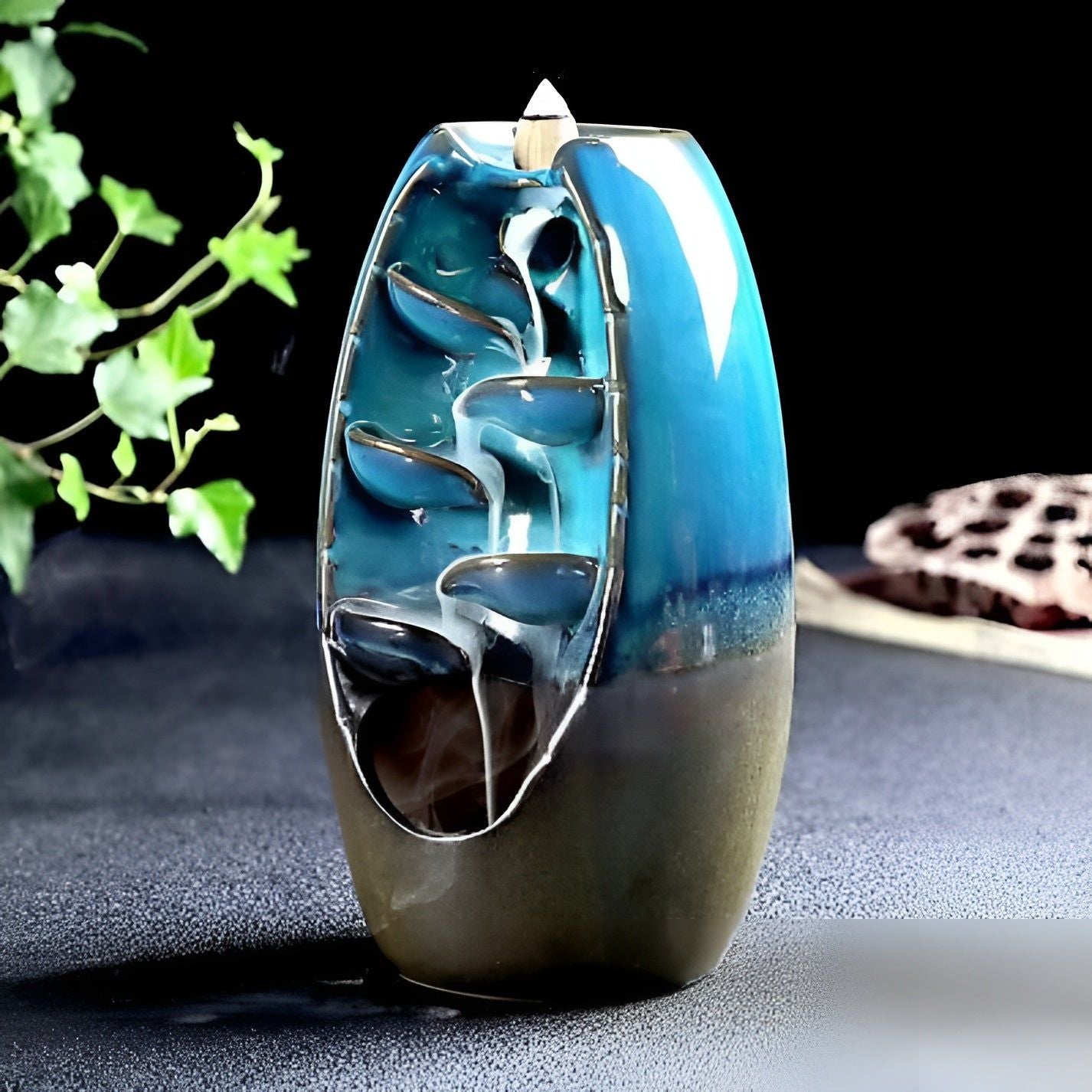 ZenWaterfall Incense Burner - Wasserfall Aromatherapie Diffusor Räuchergefäß Elegare