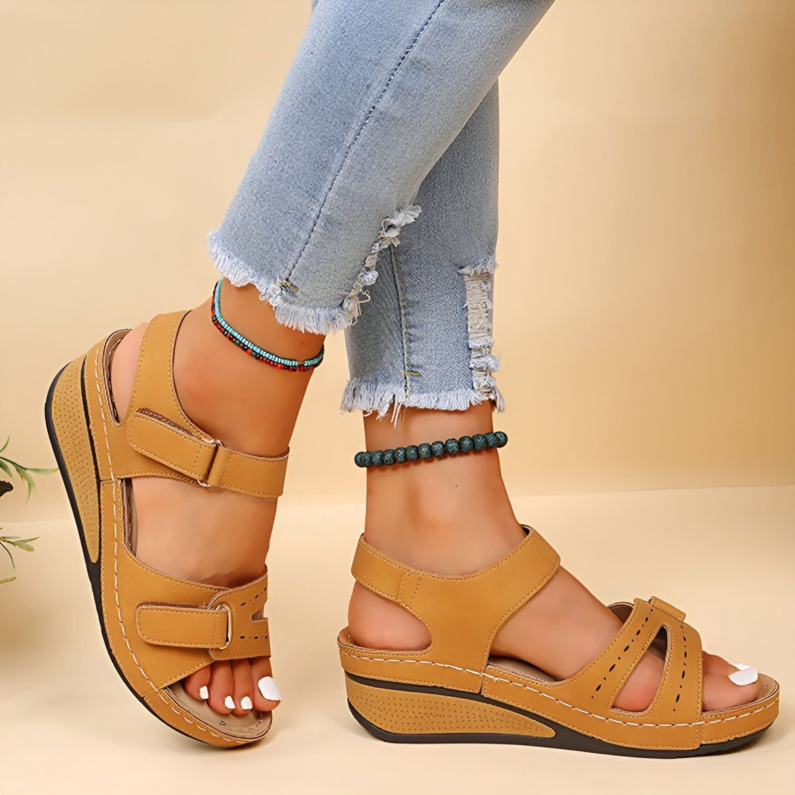 Cora Sandals - Elegante und Bequeme Orthopädische Sommersandalen - Elegare