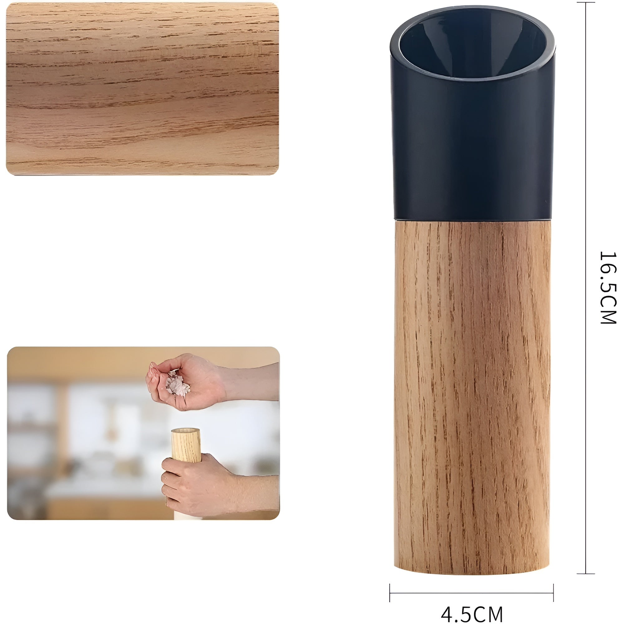 Salz- und Pfeffermühlen-Set – Verstellbares Mahlwerk | Stilvoll für jede Küche - Salz- & Pfeffermühle