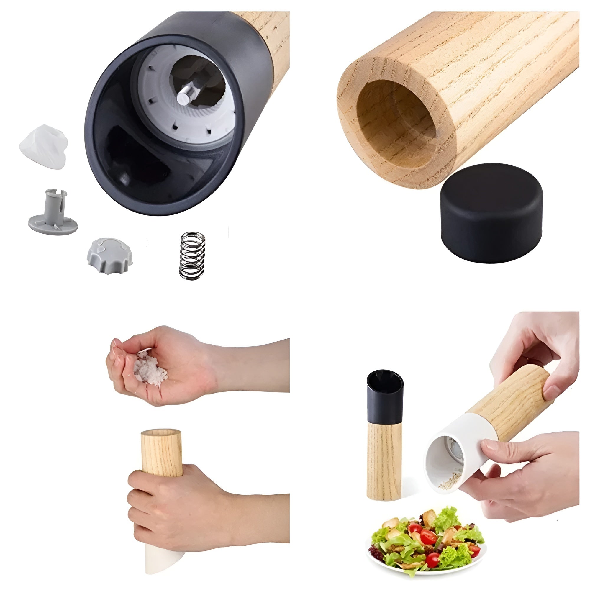 Salz- und Pfeffermühlen-Set – Verstellbares Mahlwerk | Stilvoll für jede Küche - Salz- & Pfeffermühle