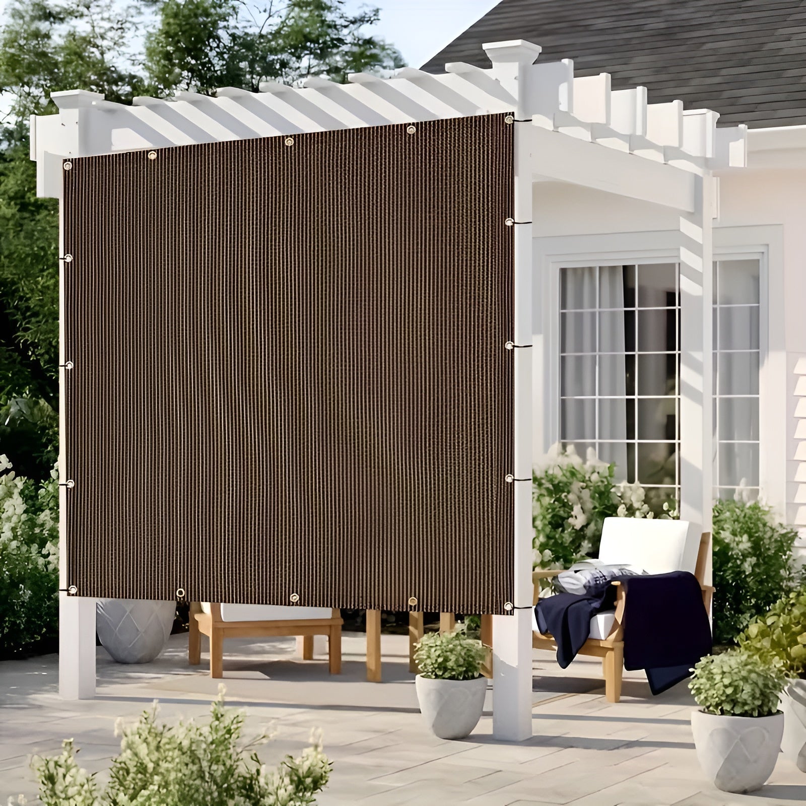Schattennetz mit UV-Schutz – Strapazierfähiges Sonnensegel für Garten Reisen & Outdoor-Aktivitäten - Sonnenschirm