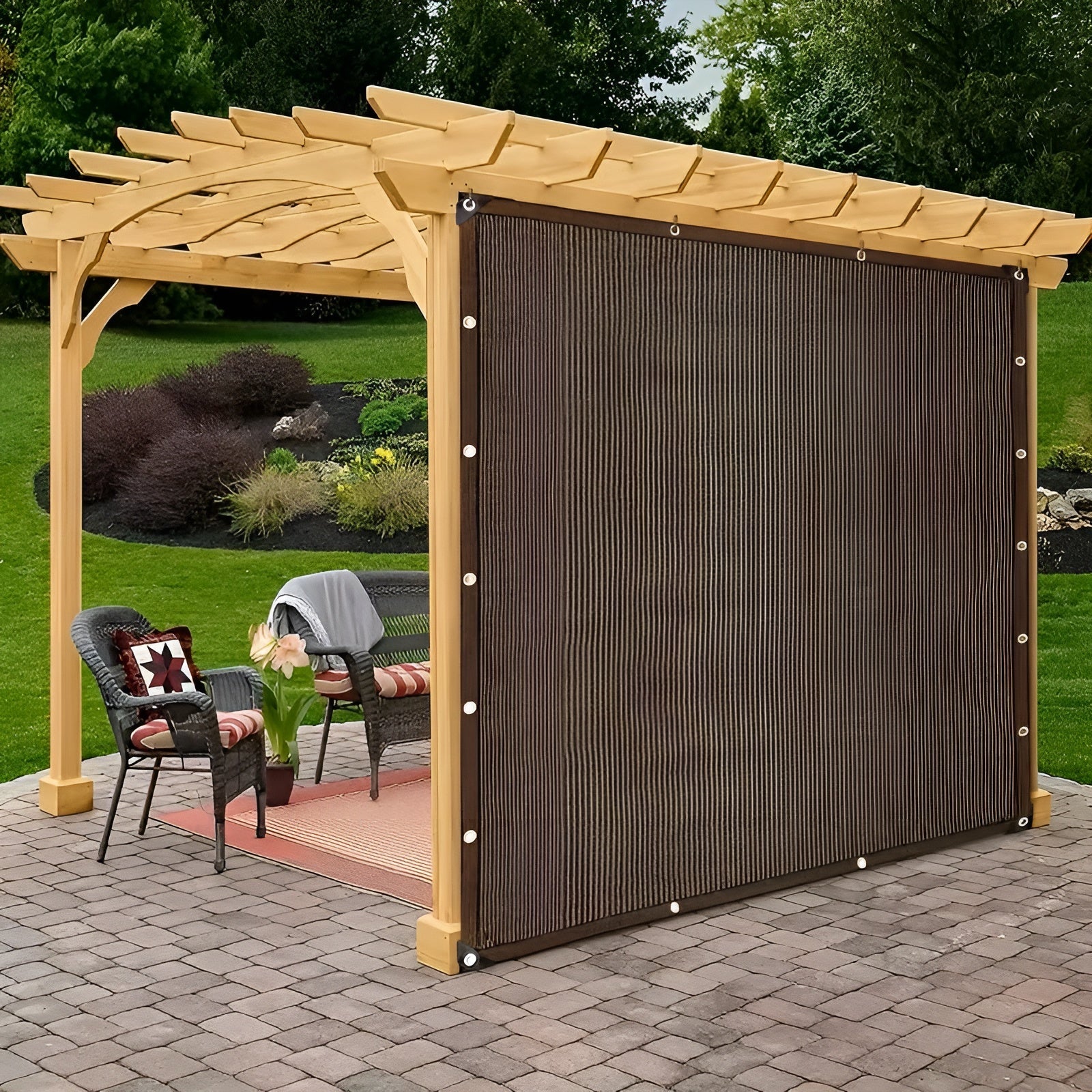 Schattennetz mit UV-Schutz – Strapazierfähiges Sonnensegel für Garten Reisen & Outdoor-Aktivitäten - Sonnenschirm