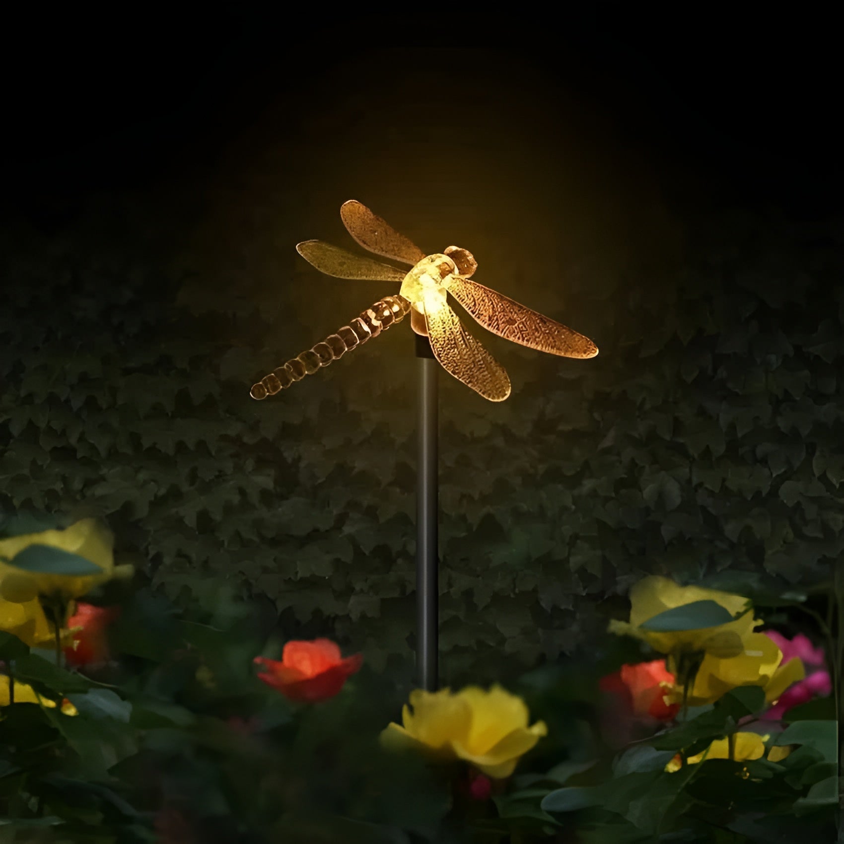 Schmetterlings-Solarleuchte – Zauberhafte Beleuchtung für Ihren Garten - Libelle - Lampe