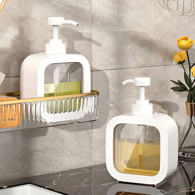 Seifenspender Skandi-Stil – Minimalistische Eleganz für Bad & Küche - Nachfüllbare Flasche