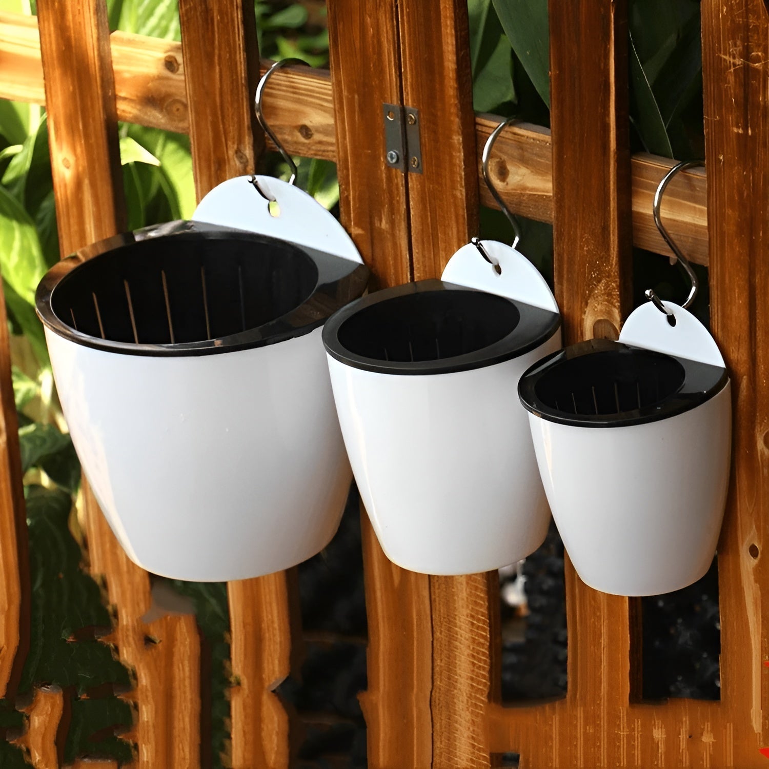 Selbstbewässernder Blumentopf – Elegant für den Innen- und Außenbereich - Klein - Blumentopf