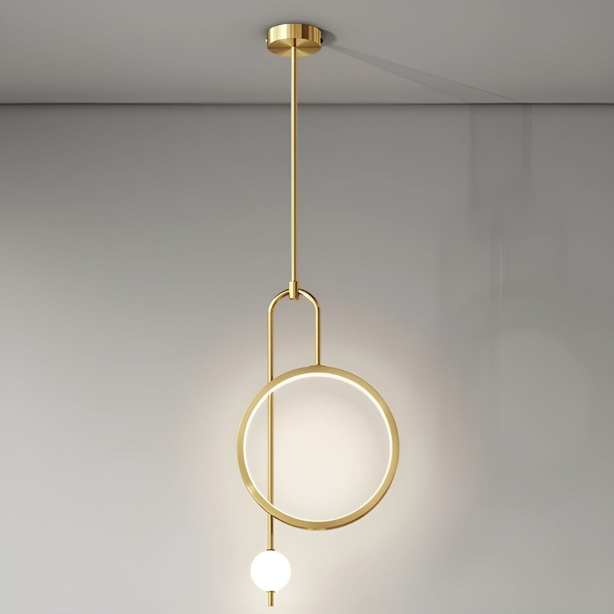 SereniRing Light - Moderne LED Ring Deckenlampe - Gold - Deckenleuchte