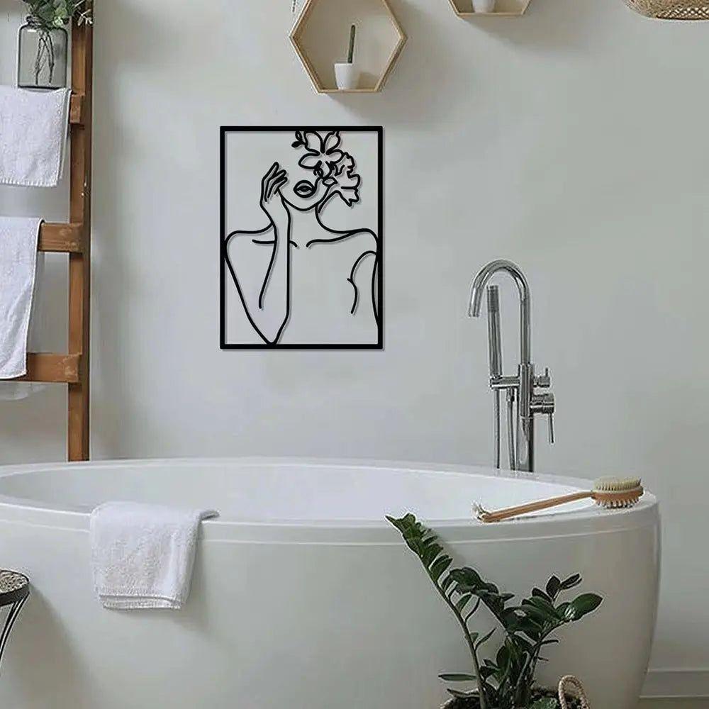 Silhouette - Nordische Wandkunst aus Metall - Wanddekoration
