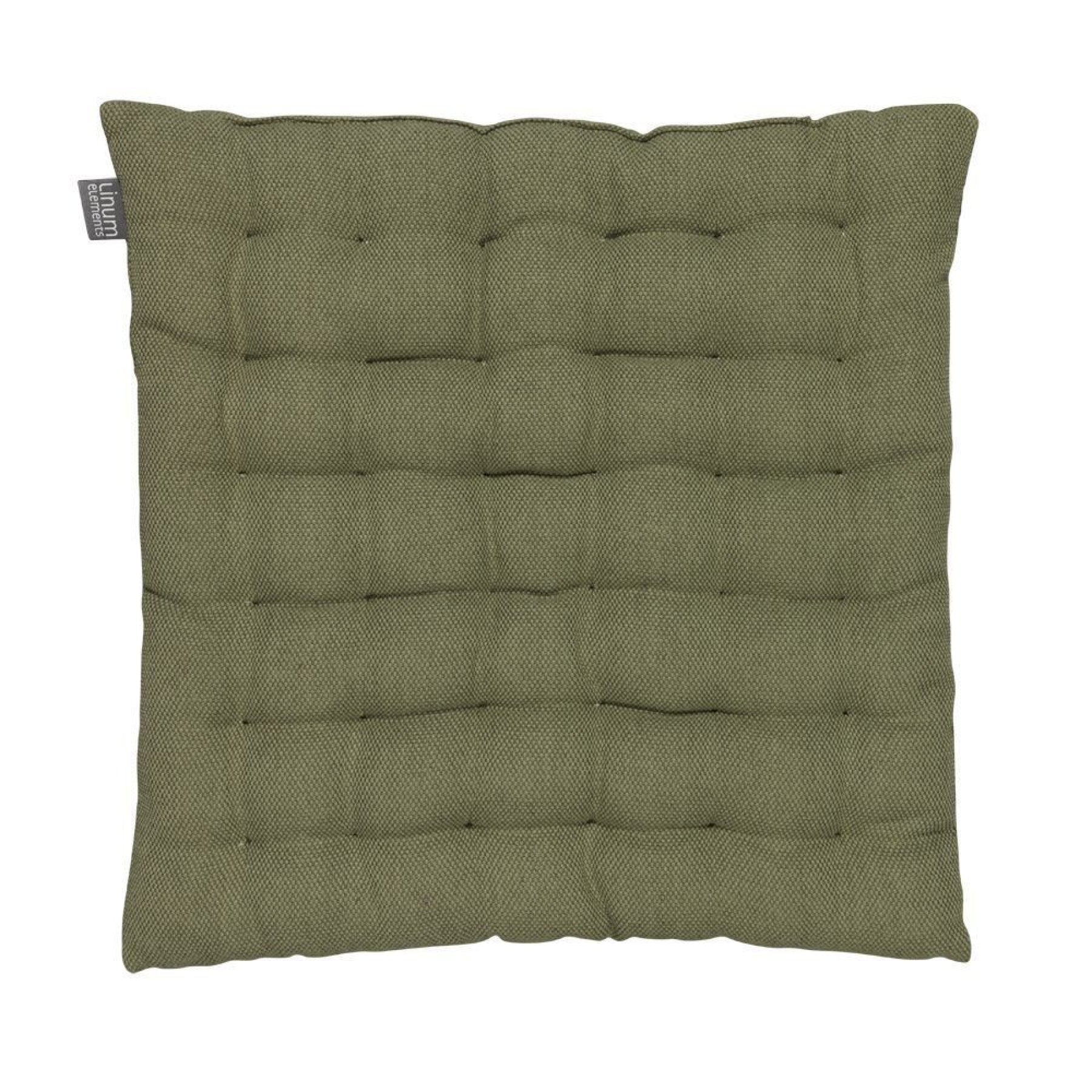 Sitzkissen aus Baumwolle gesteppt – 40x40 cm - Olivgrün / 40x40 cm - Sitzkissen