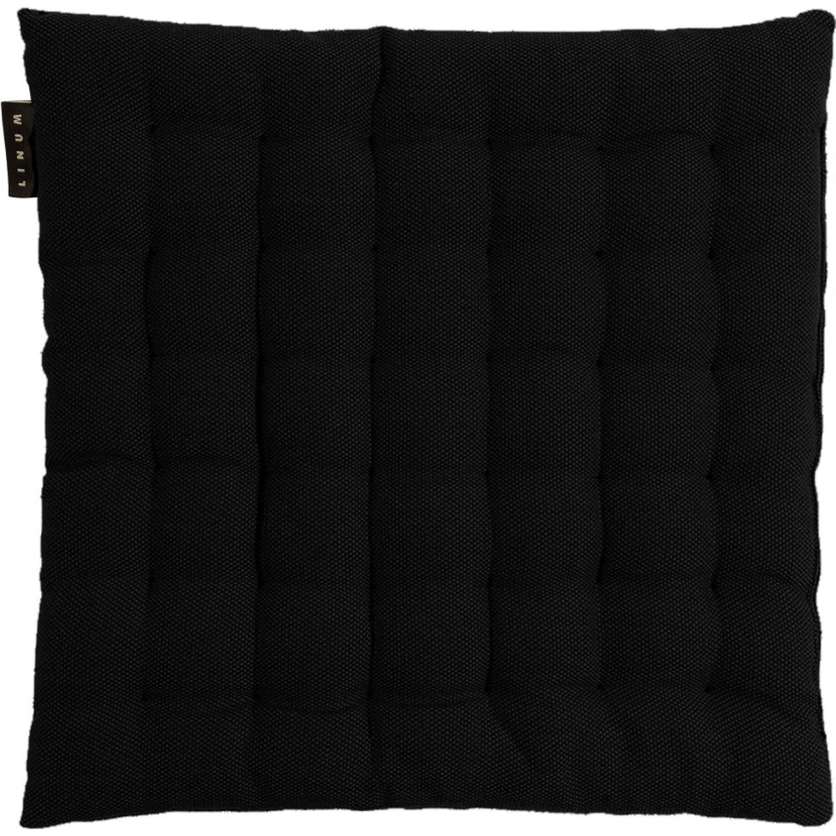 Sitzkissen aus Baumwolle gesteppt – 40x40 cm - Schwarz / 40x40 cm - Sitzkissen