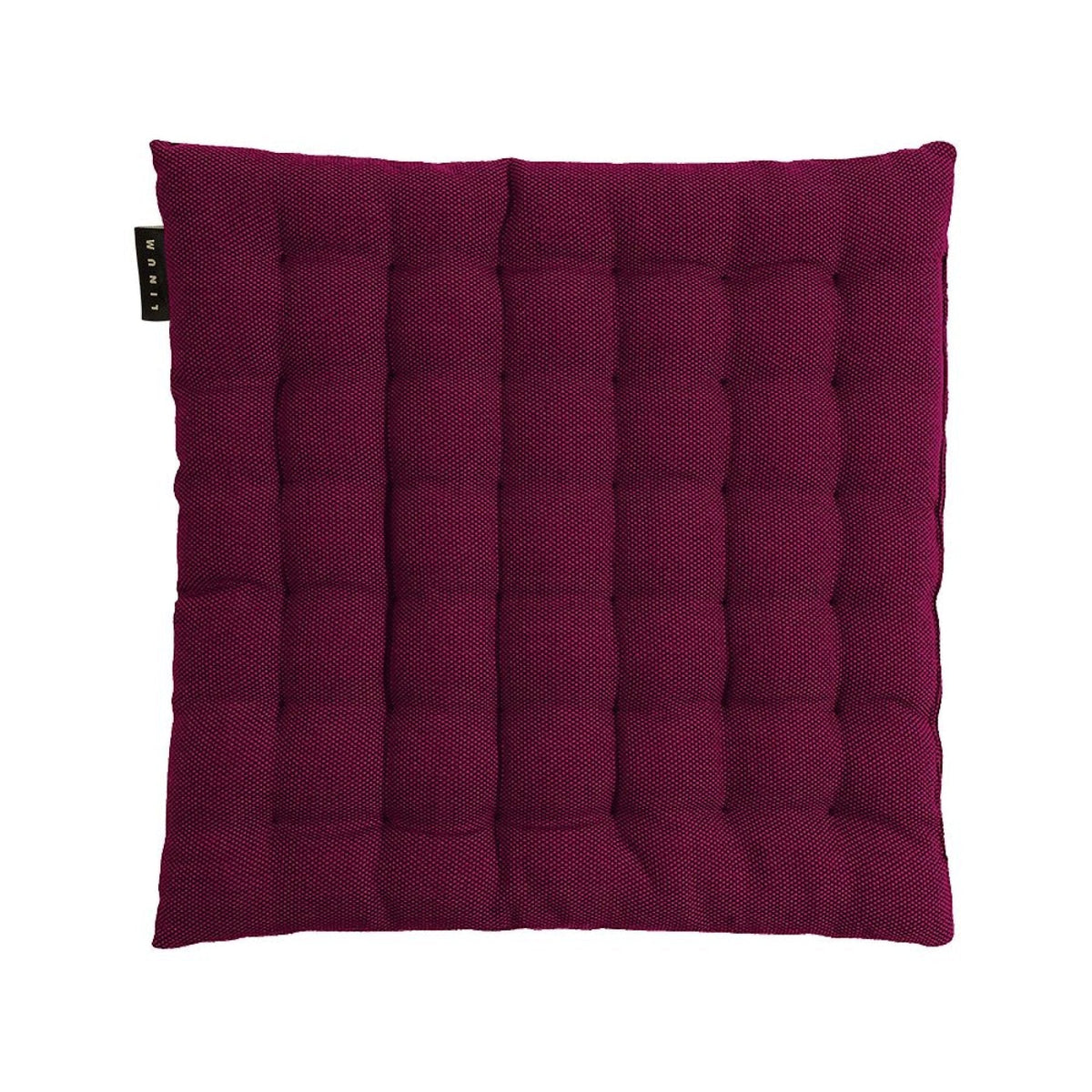 Sitzkissen aus Baumwolle gesteppt – 40x40 cm - Weinrot / 40x40 cm - Sitzkissen