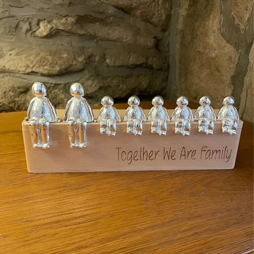 Skulptur Ewige Familienbande – Deko-Figur für Innen & Außen - Familienbande