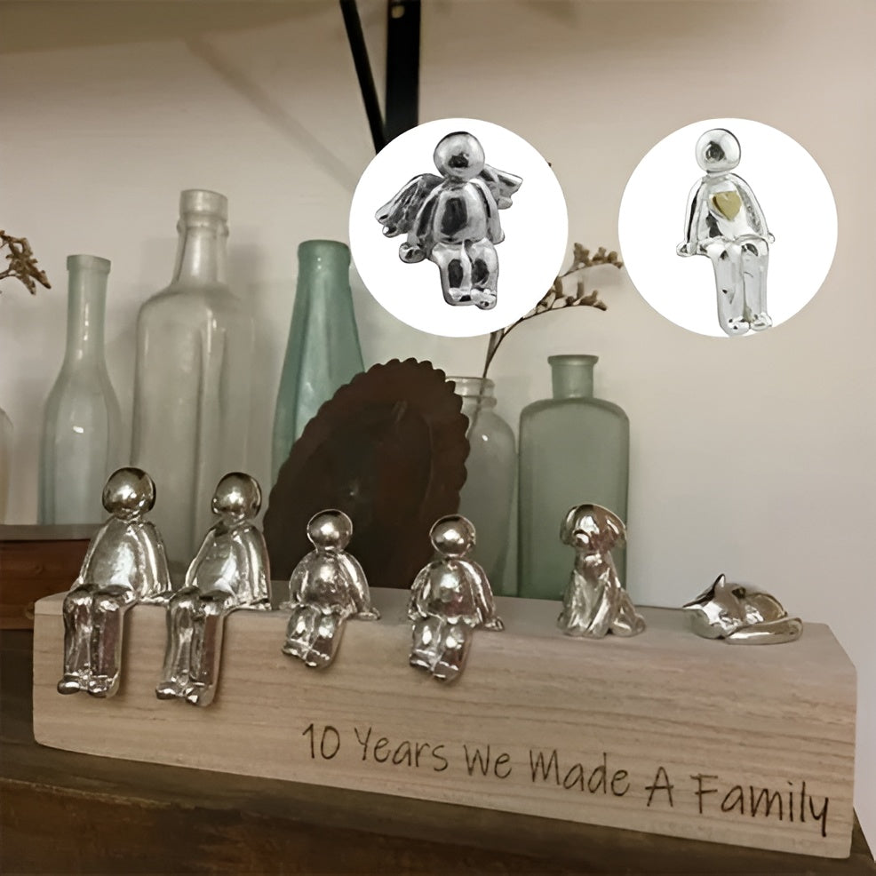 Skulptur Ewige Familienbande – Deko-Figur für Innen & Außen - Familienbande