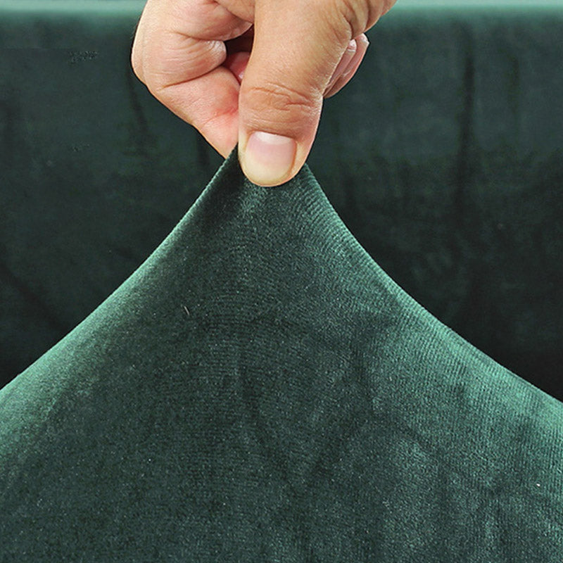 Sofabezug Stretch in Velourlook – einfarbig und elastisch - Sofabezug
