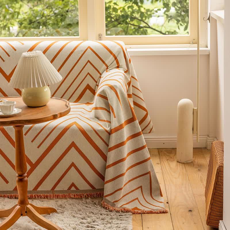 Sofadecke mit Rautenmuster – multifunktionaler Sofaschoner - Sofaschoner