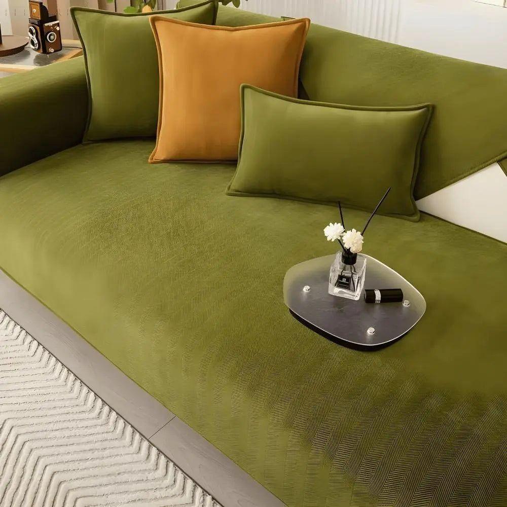 Sofaschoner für L-Form –Rutschfeste Weicher Couchschutz für Gemütlichkeit und Stil - Sofabezug