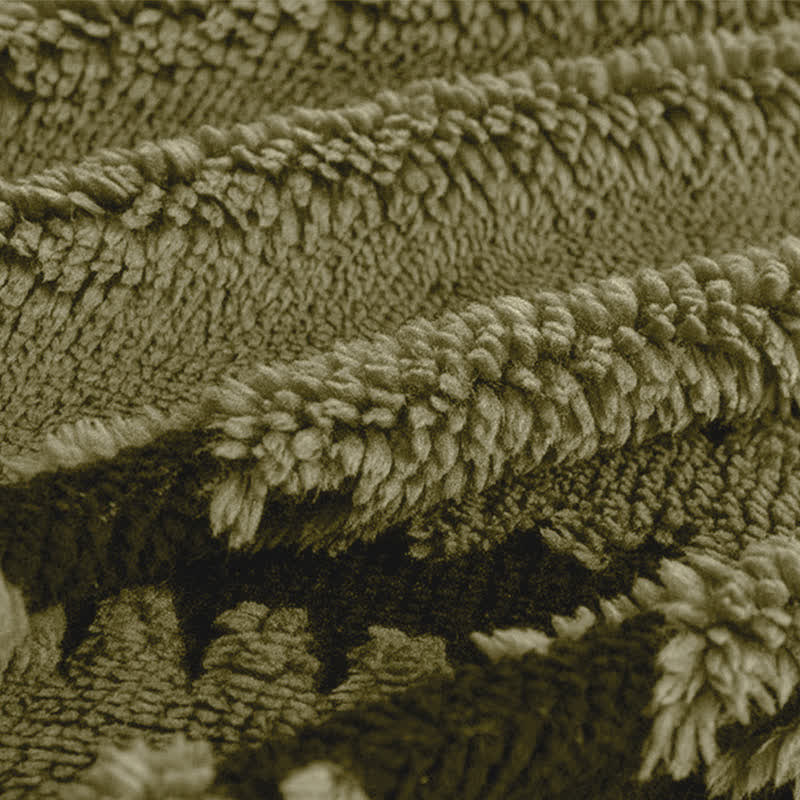 Sofaüberwurf aus Plüsch-Chenille mit Streifenmuster - Sofabezug