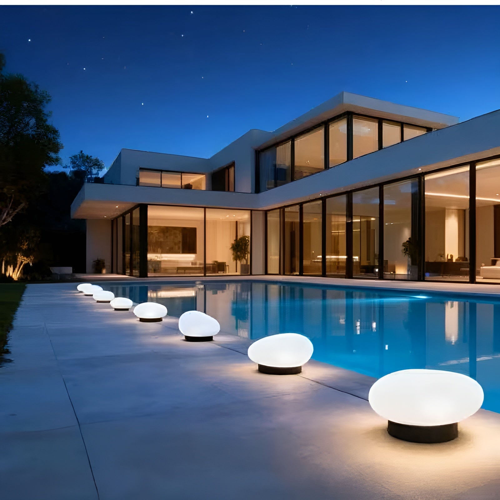 Solar LED Gartensteine – Automatische Außenbeleuchtung in Natürlicher Steinoptik - Lampe