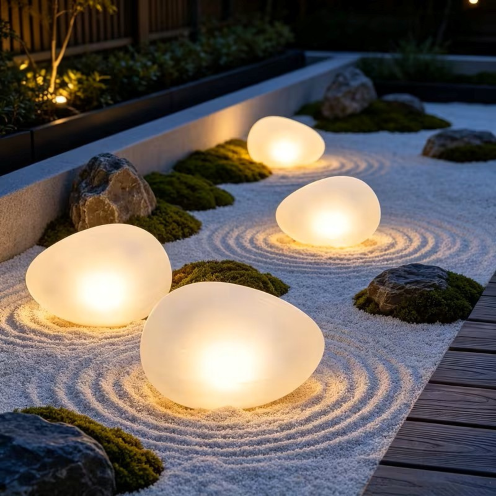Solar LED Gartensteine – Automatische Außenbeleuchtung in Natürlicher Steinoptik - Lampe