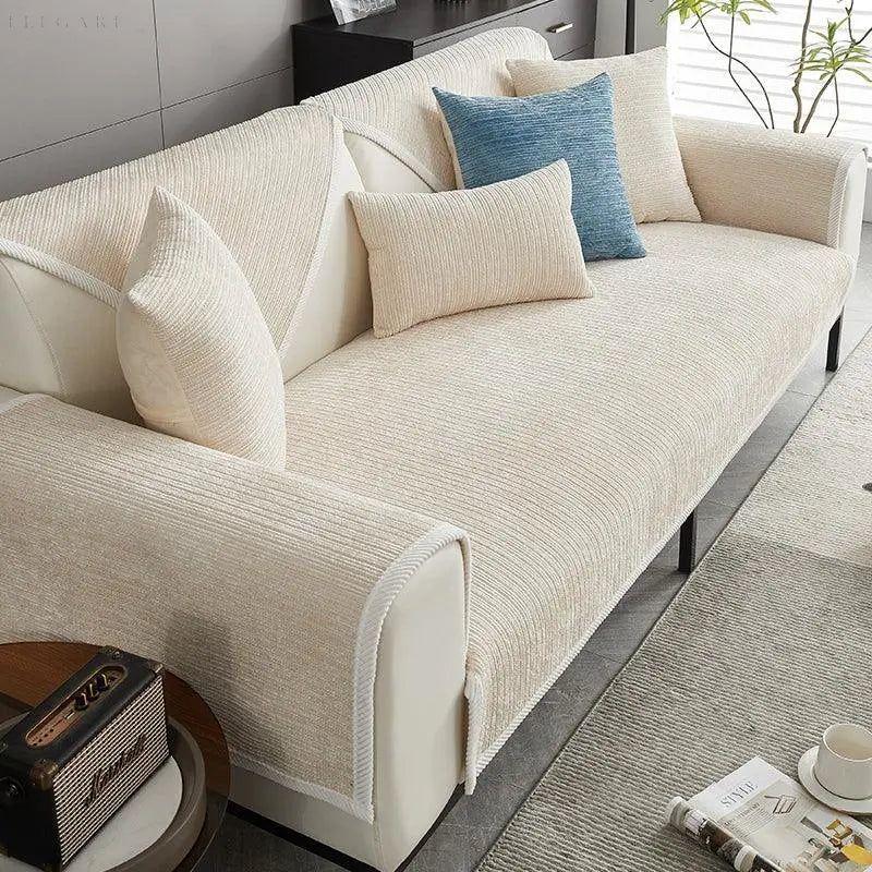 Soli - Ultimatives Sofavergnügen mit Sofa Protection - 70 x 70 cm / Beige - Sofabezug