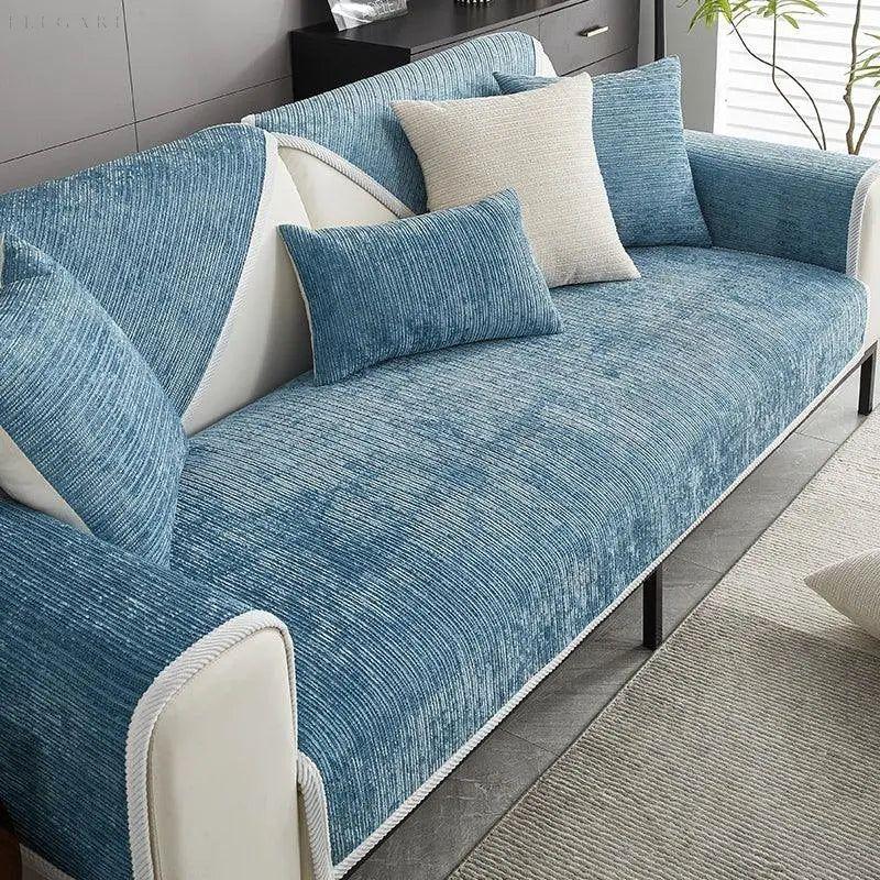 Soli - Ultimatives Sofavergnügen mit Sofa Protection - 70 x 70 cm / Blau - Sofabezug