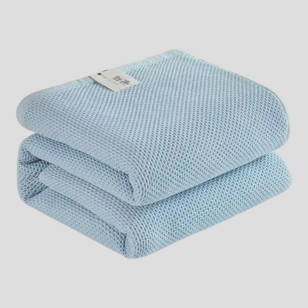 Sommerbettdecke aus weicher Baumwolle – leicht und atmungsaktiv - Hellblau / 100x150cm - Bettdecken