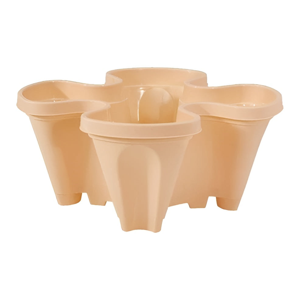Stapelbares Blumentopf-Set – Vertikales Gartendesign | Maximale Pflanzfläche - 1 Stück / Braun - Hängende Blumentöpfe!