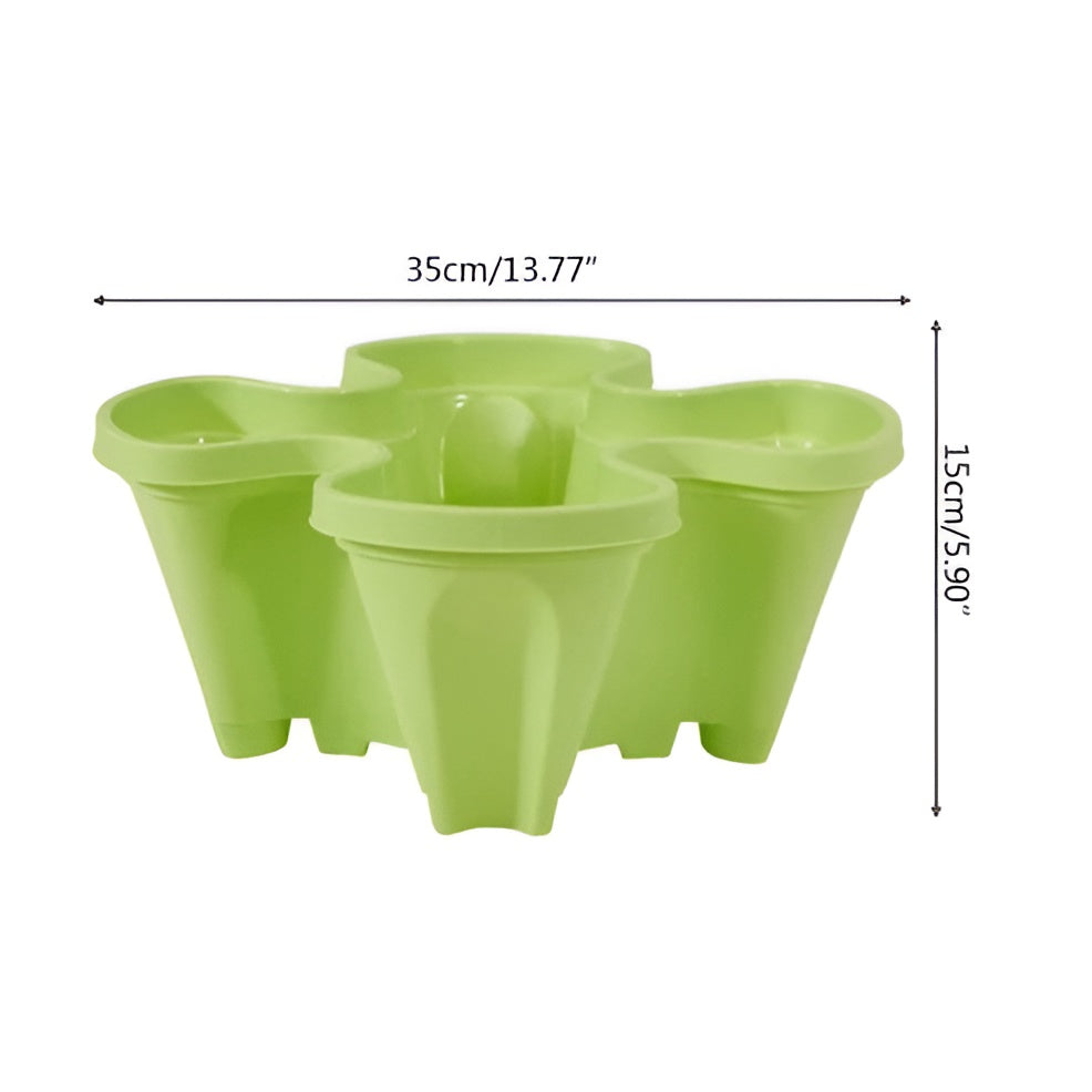 Stapelbares Blumentopf-Set – Vertikales Gartendesign | Maximale Pflanzfläche - Hängende Blumentöpfe!