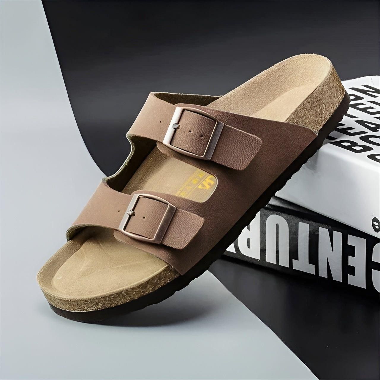Stefan Sandalen - Stylische Ledersandalen für Herren im Sommer - Braun / 36 - Damensandalen