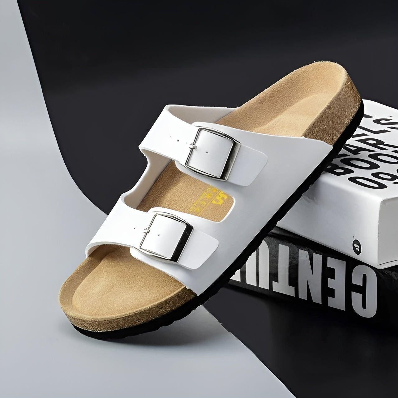 Stefan Sandalen - Stylische Ledersandalen für Herren im Sommer - Weiß / 36 - Damensandalen
