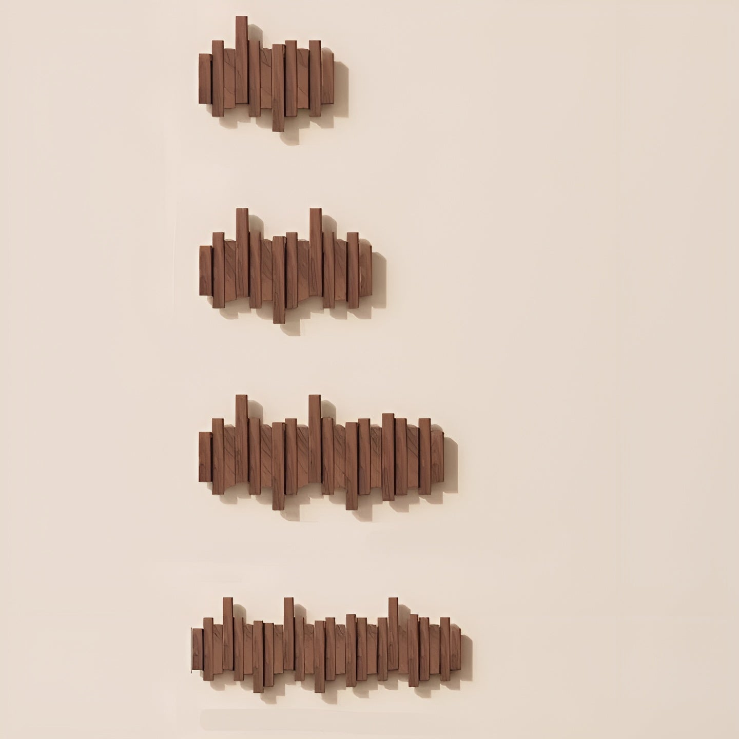 Stilvoller Holz-Kleiderschrank – Flexible Magnet-Haken für mehr Ordnung | Ideal für Schlafzimmer - Wandhaken