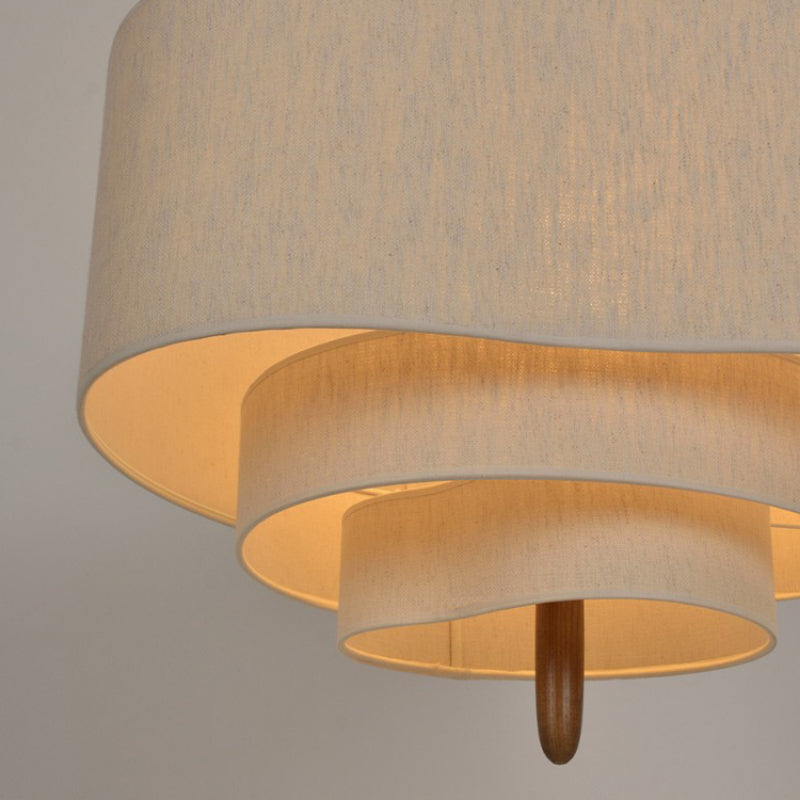 Stoff-Pendelleuchte im Japandi-Stil – Wohnzimmer & Esstisch - Pendelleuchten & Designerlampen